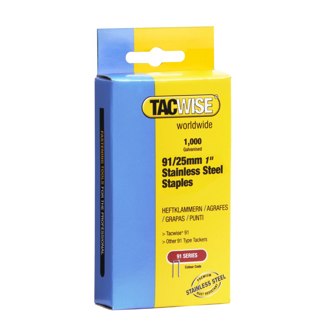 Tacwise 91 25mm Stainless Steel Staples 5