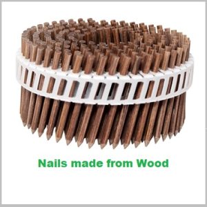 wooden coil nails 38mm lignoloc