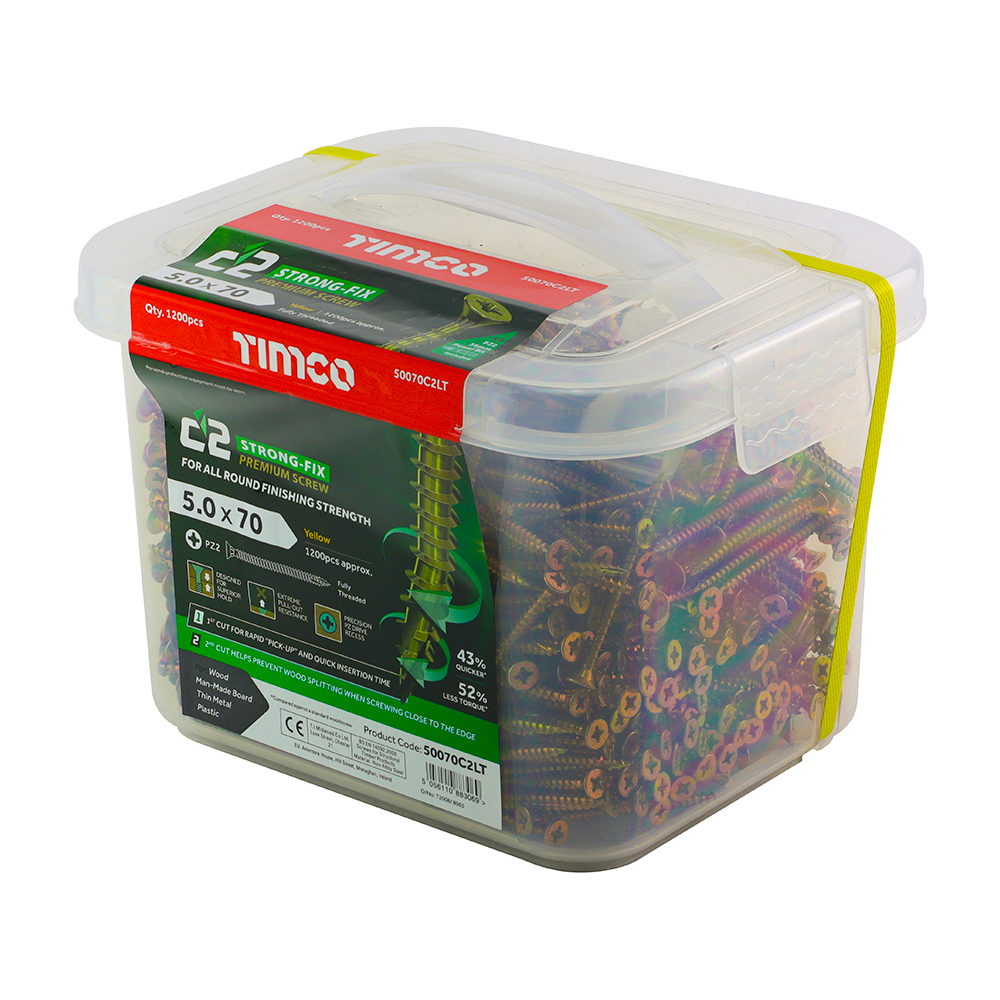 Timco C2 Bulk Screws Tubs 5 x 70mm