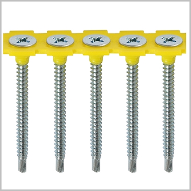 Collated Drywall Metal Stud Plasterboard Screws - PH - Bugle - Fine Thread - Self Drilling - Zinc