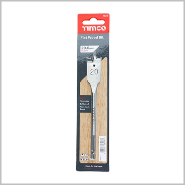 20mm Flat Wood Bit Timco