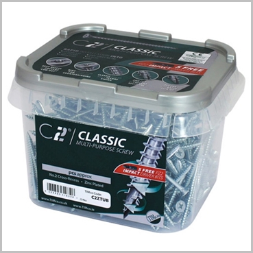 4 X 30 Silver Zinc Wood Screws Tubs - Image 2