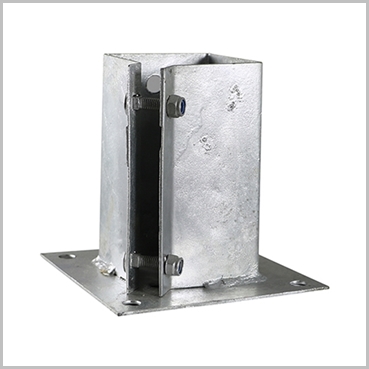 75mm 3 Inch Hot Dipped Galvanised Fence Shoe Support