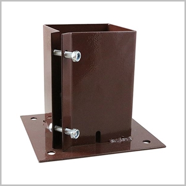 Bolt Down Shoe Fence Supports 75mm 3 Inch