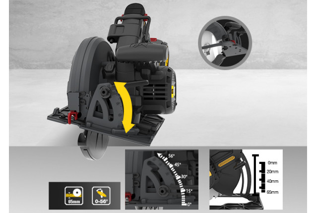 Cat Circular Saw 185mm 18V – Bare Unit DX53B - Image 3