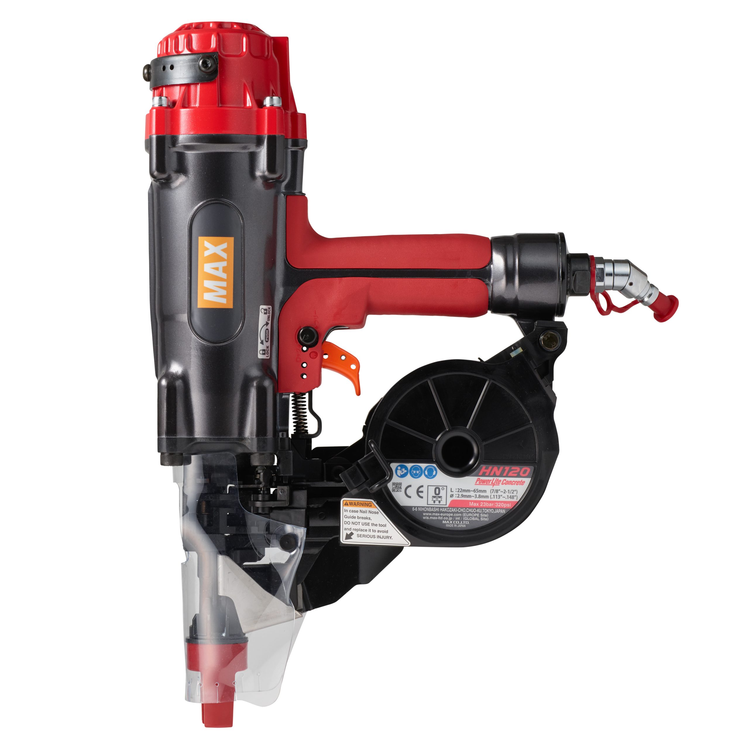 Max HN120 High Pressure Concrete Steel Nailer