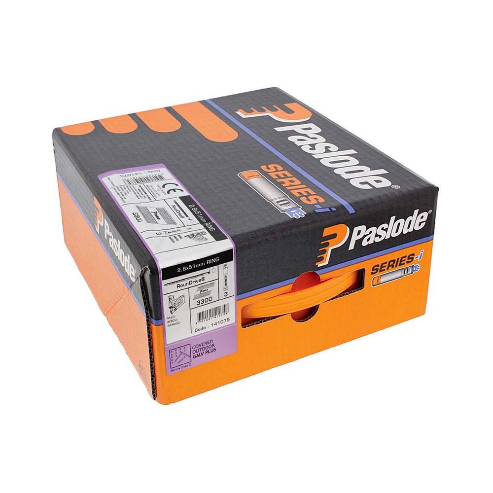 Paslode IM360Ci 51mm Ringed Galvanised Nails Fuel Pack 1