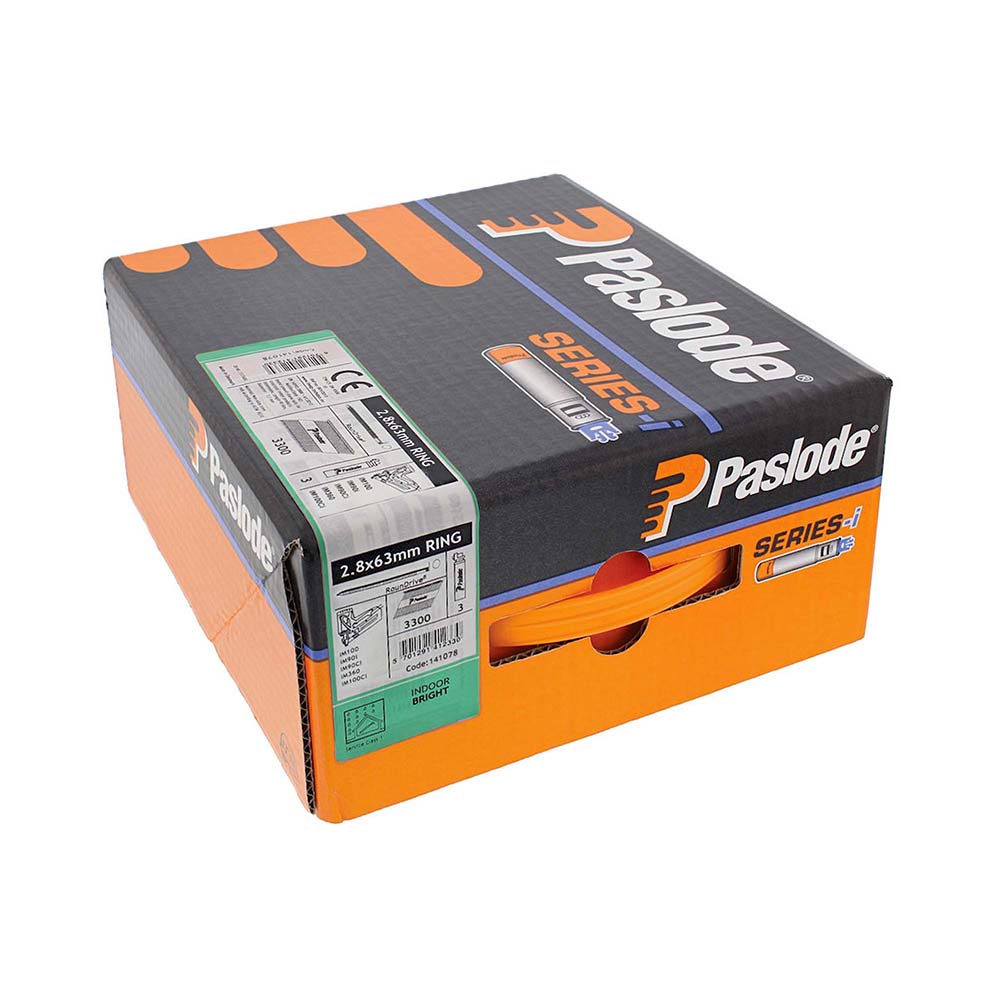 Paslode IM360Ci 63mm Ring Bright Framing Nails Fuel Pack 2